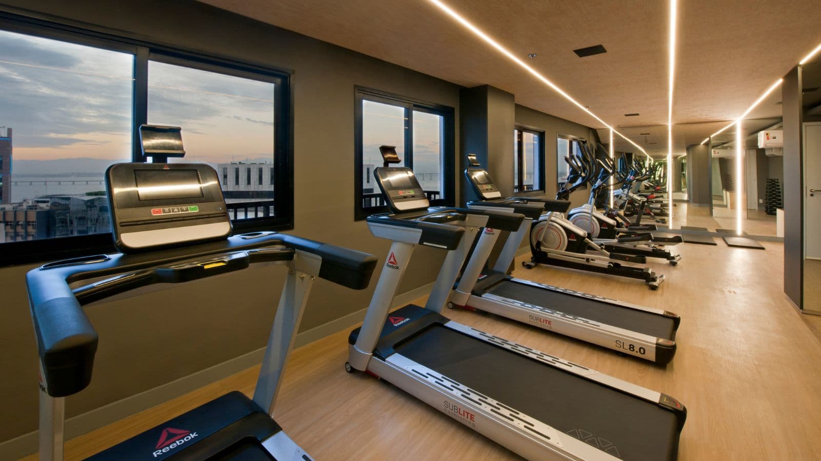 Foto real do espaço Fitness