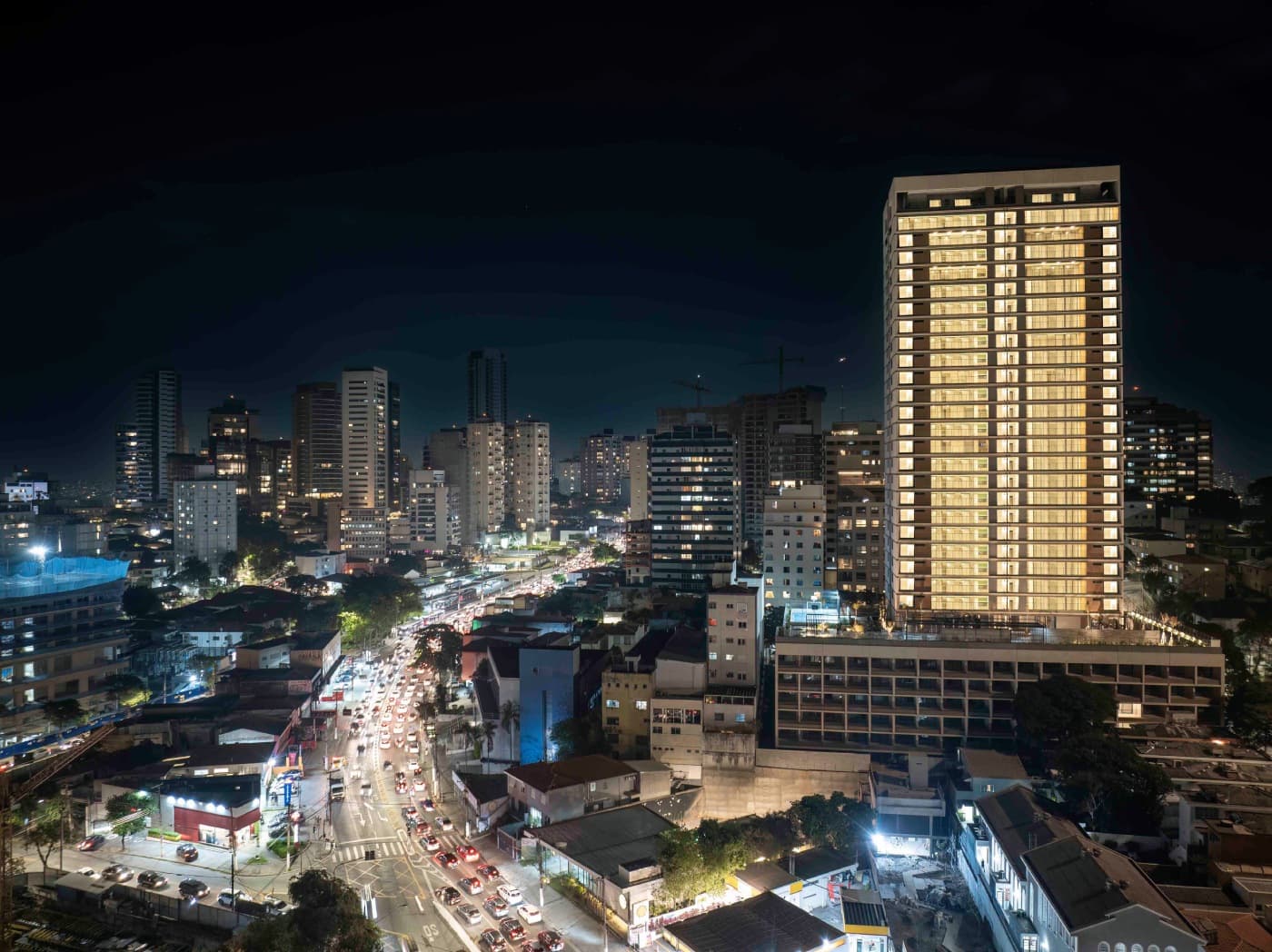 Voo Noturno da Fachada