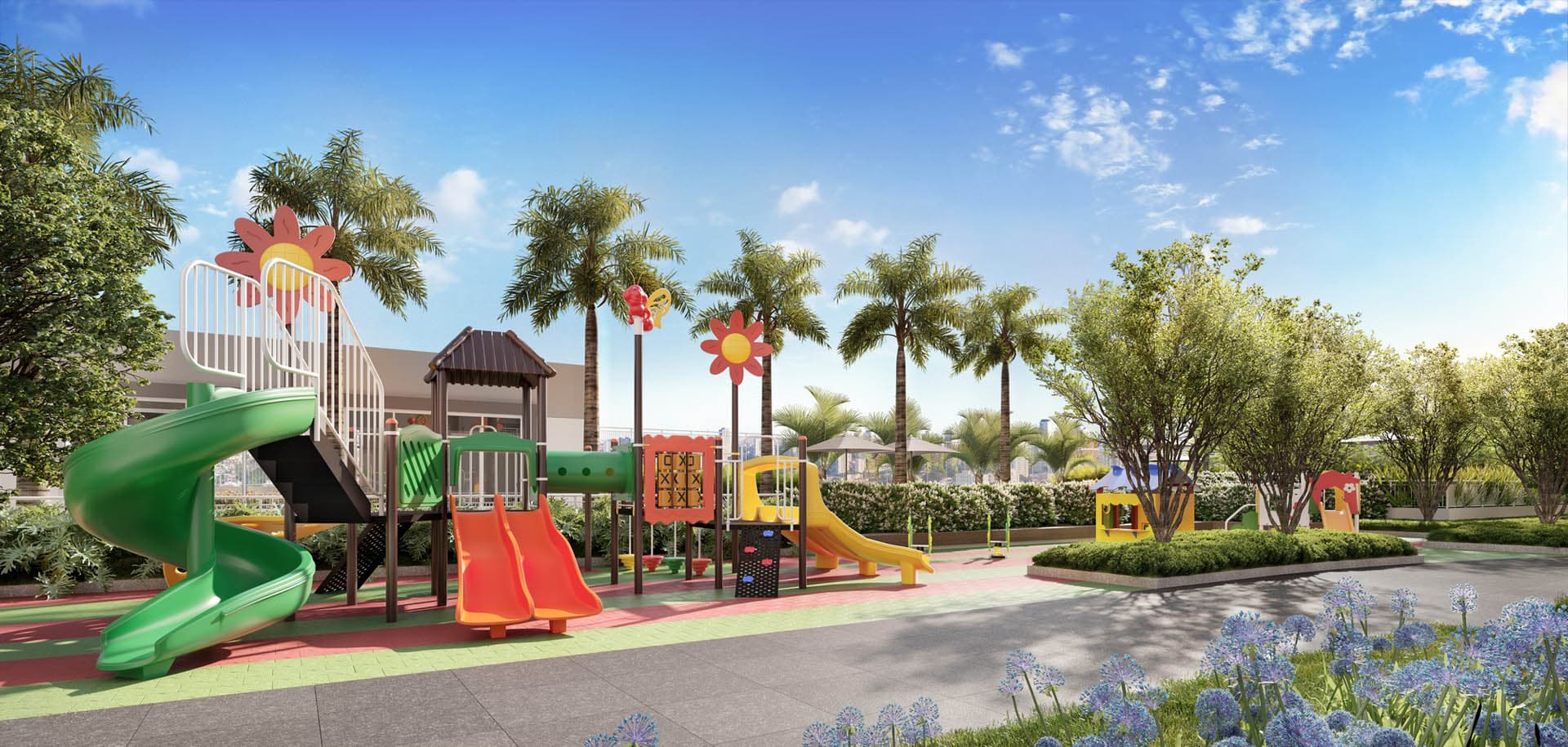 Perspectiva ilustrada do Playground