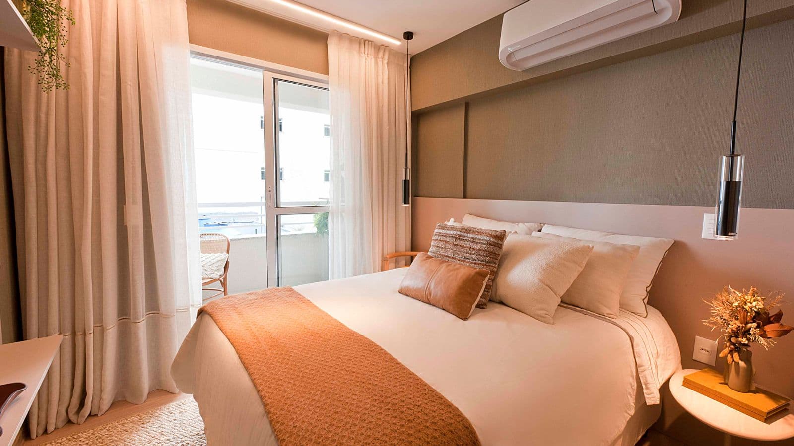 Apartamento decorado de 3 quartos do Flua