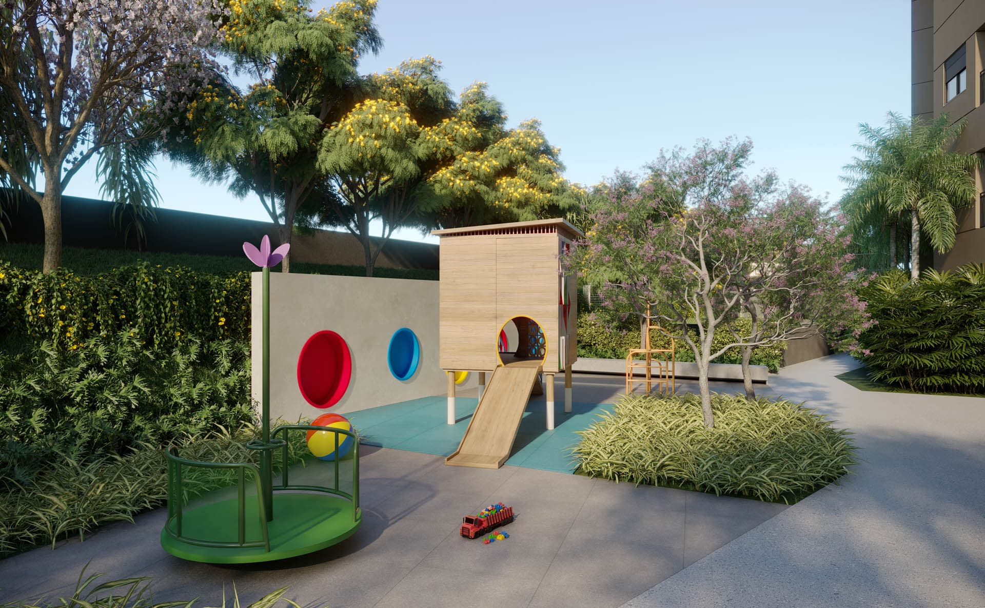 Perspectiva do playground