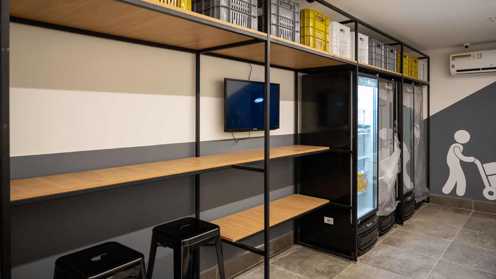 Foto real do Box de Armazenamento