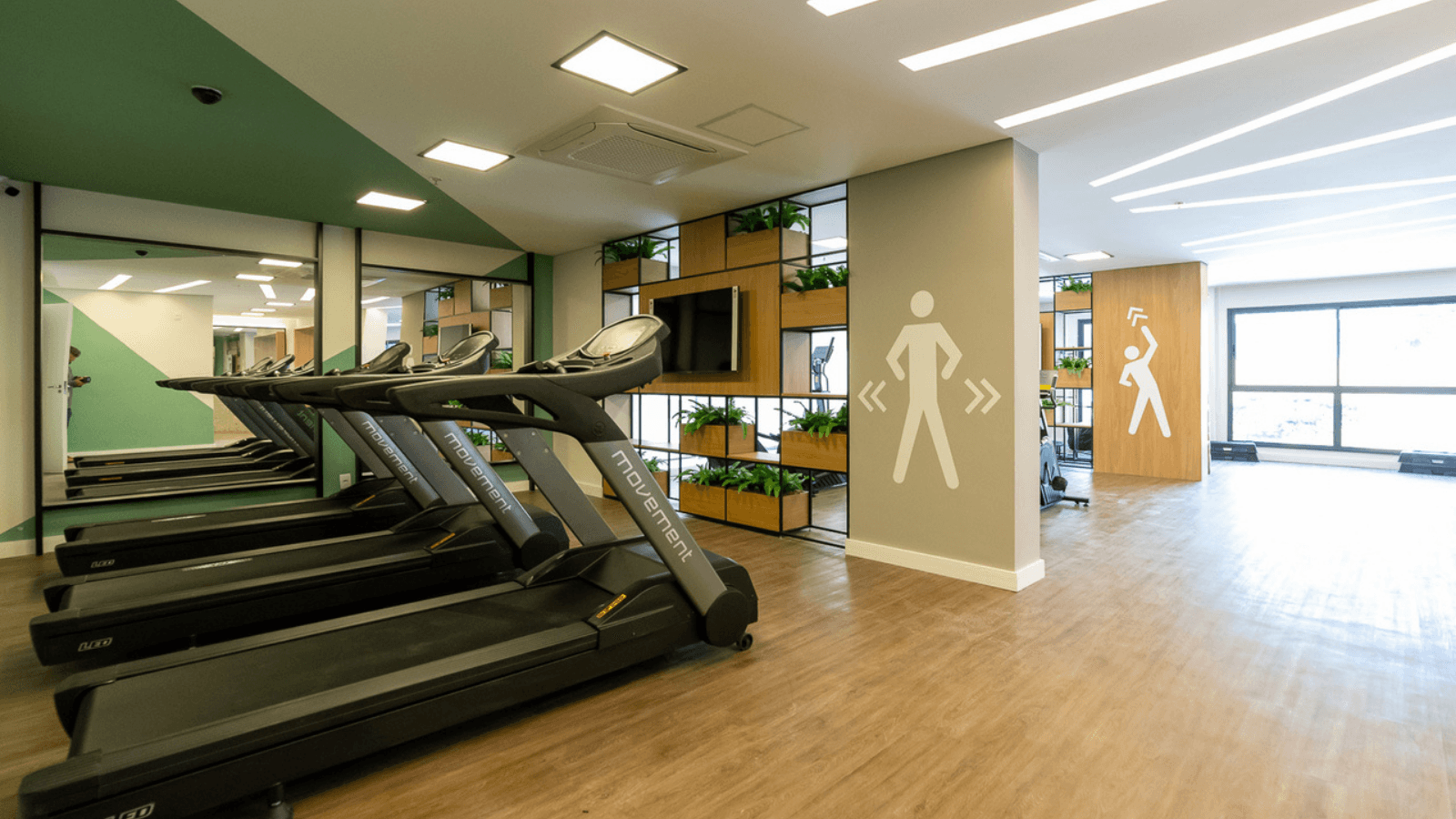 Foto real da Sala de Ginástica