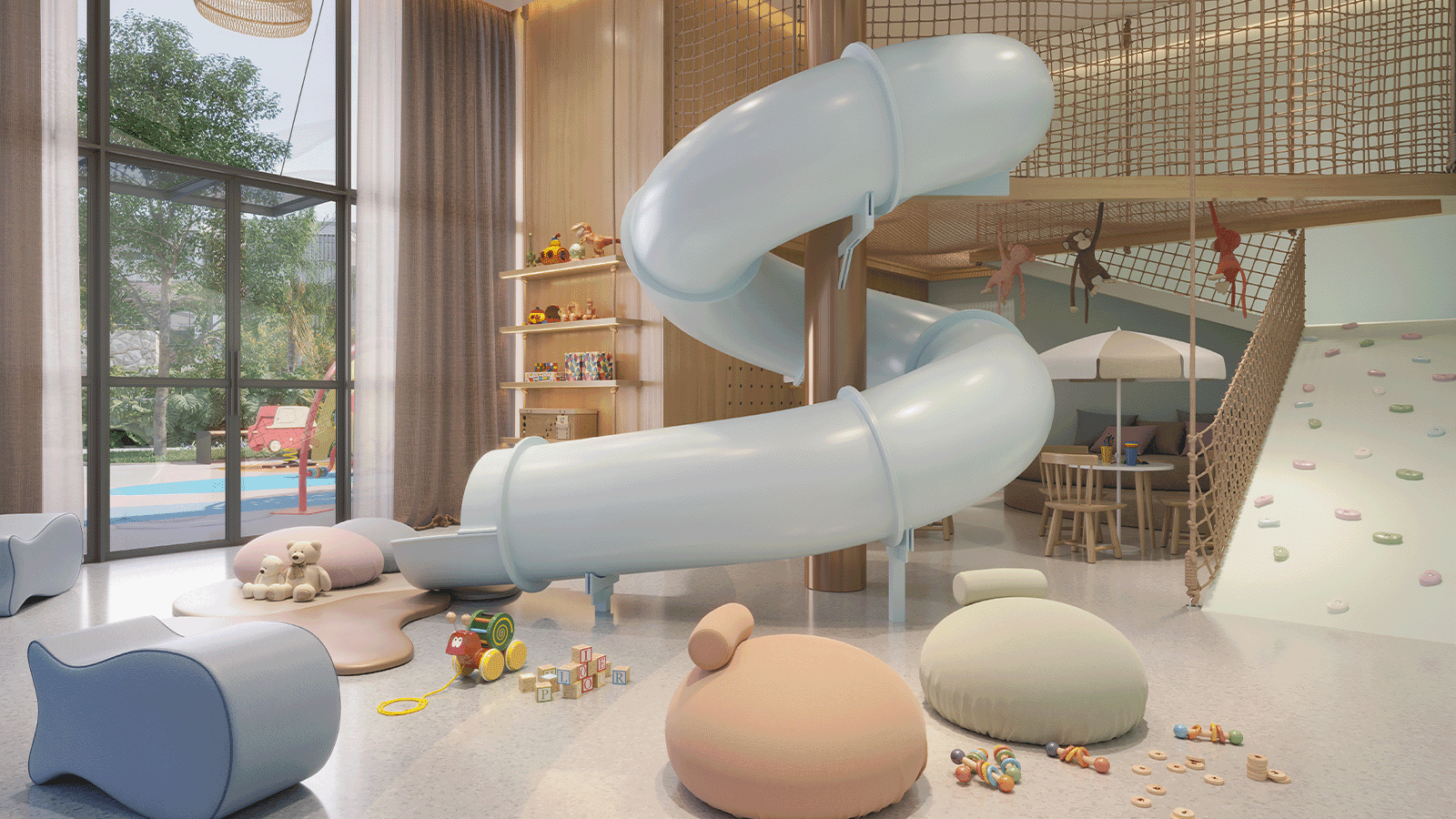 Perspectiva Ilustrada da Brinquedoteca e Playground