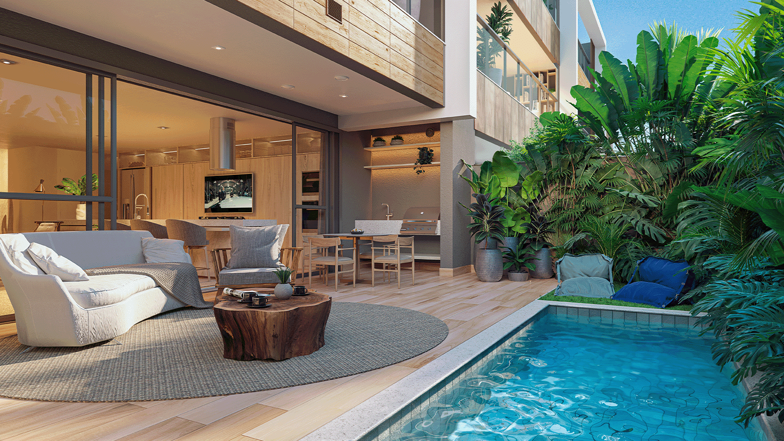 Perspectiva Ilustrada do Garden Magnólia - Casa 04