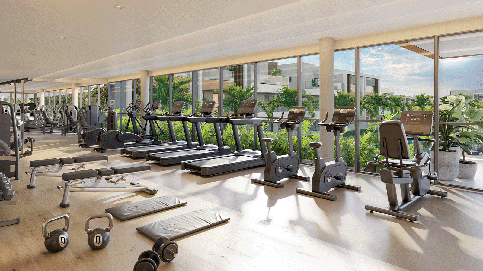 Perspectiva Ilustrada da Área Fitness