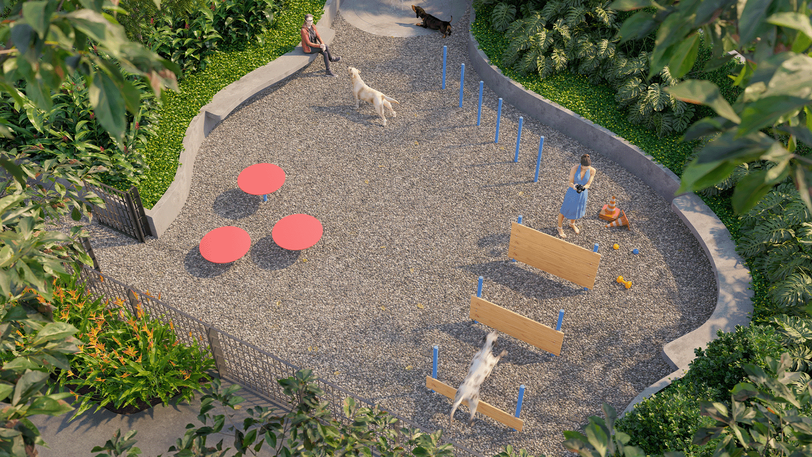 Perspectiva Ilustrada da Área Pet