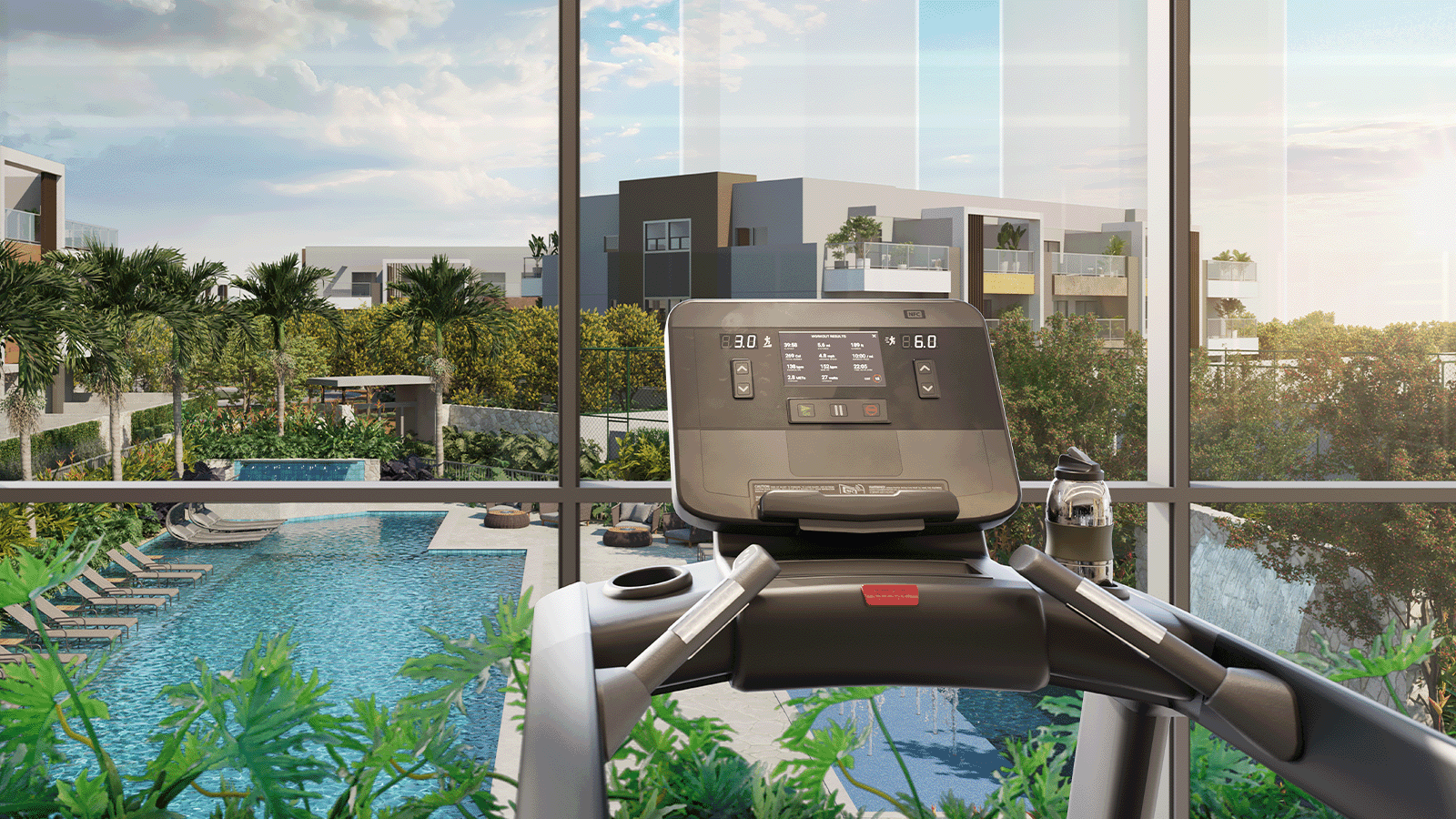 Perspectiva Ilustrada da Área Fitness