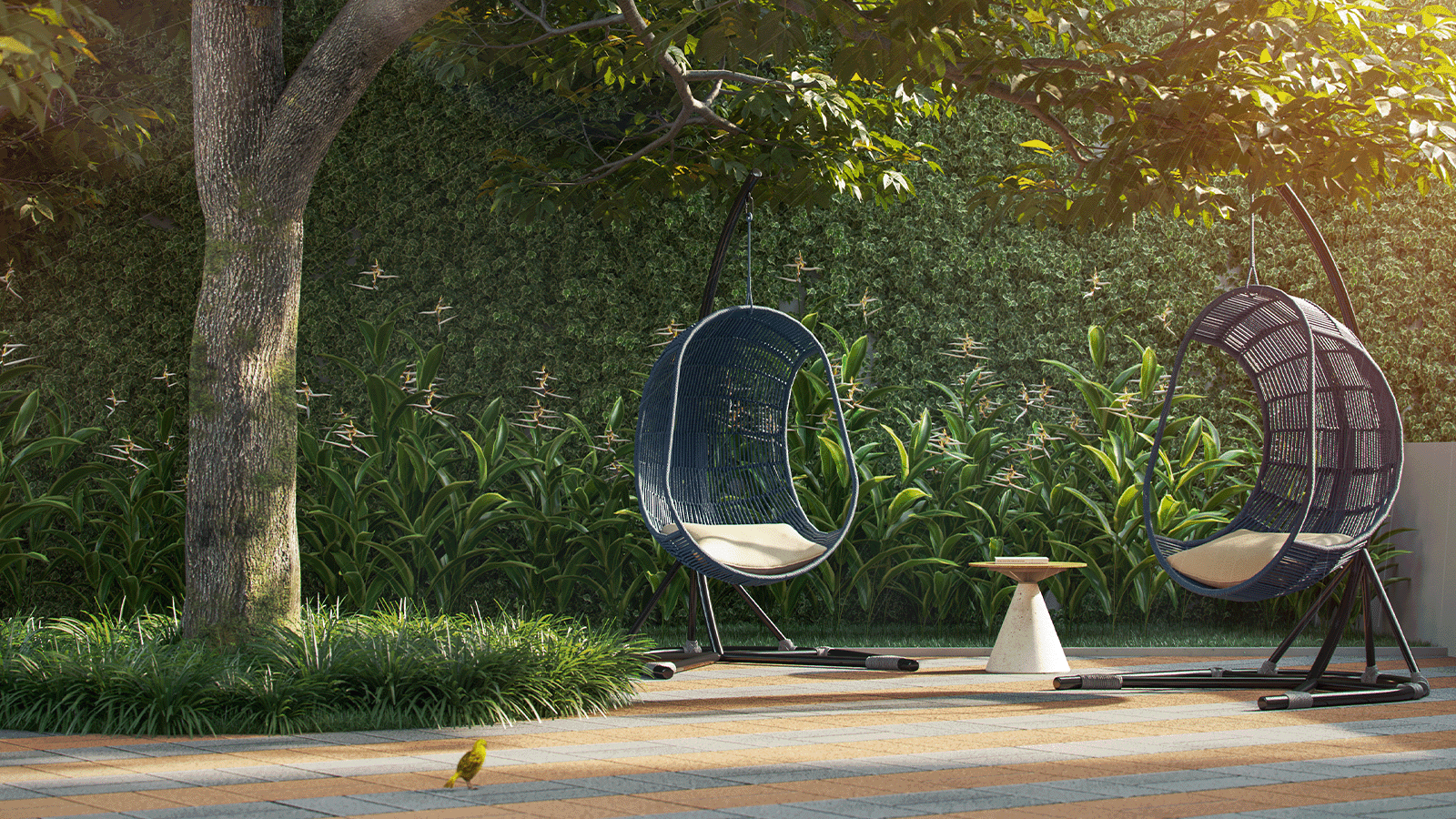 Perspectiva Ilustrada da Praça Zen