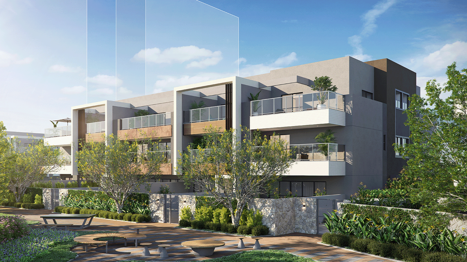 Perspectiva Ilustrada da Fachada Verbena