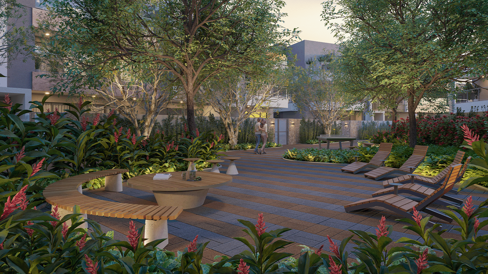 Perspectiva Ilustrada da Praça Juvenil