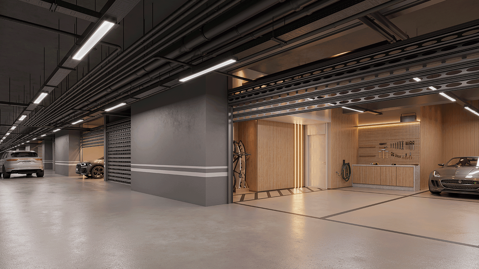 Perspectiva Ilustrada da Garagem