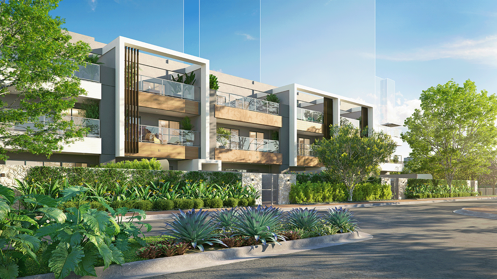 Perspectiva Ilustrada da Fachada Violeta