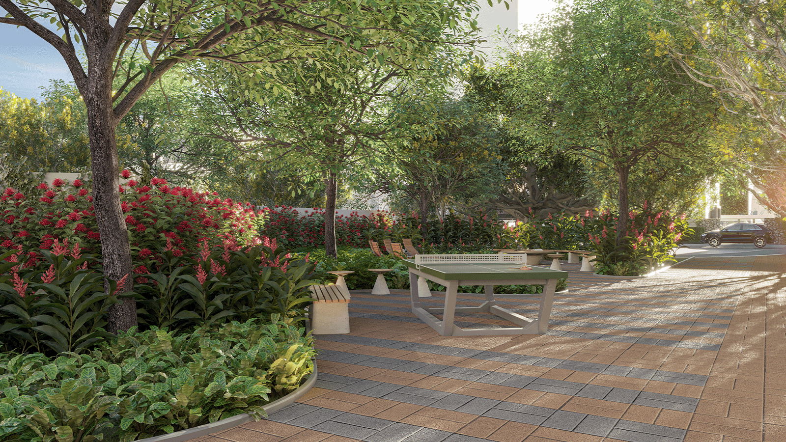 Perspectiva Ilustrada da Praça Teen