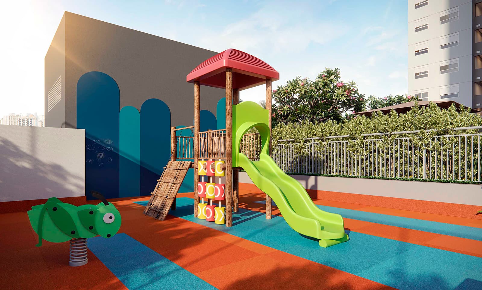 Perspectiva ilustrada do playground