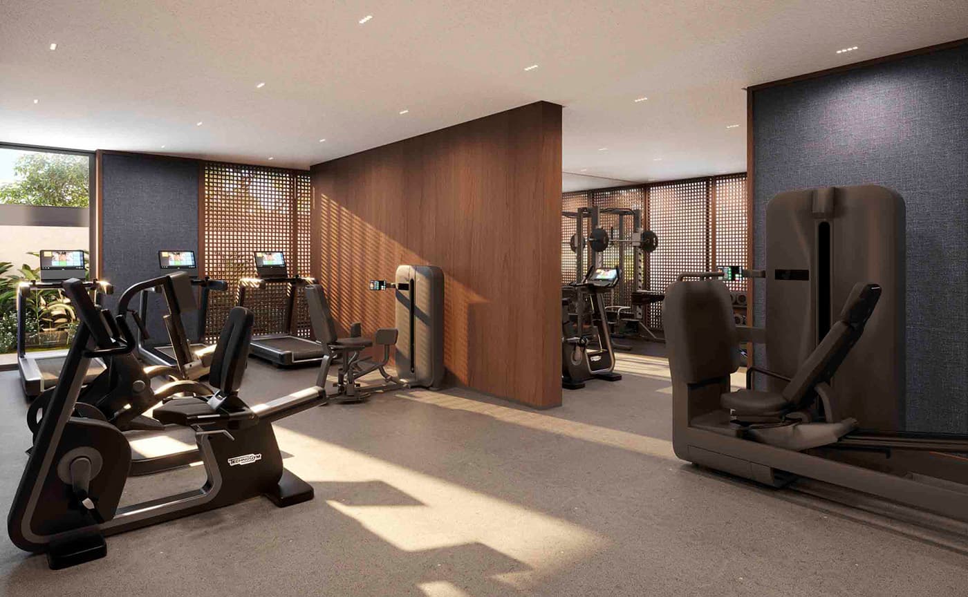 Perspectiva ilustrada do fitness