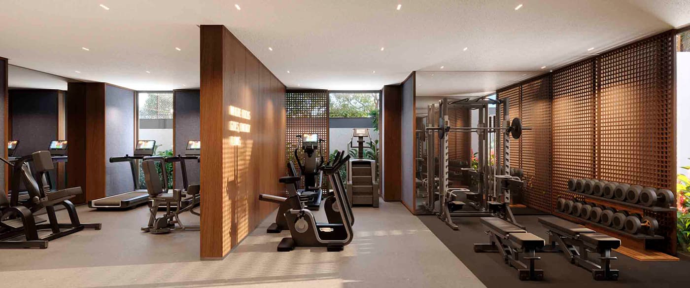 Perspectiva ilustrada do fitness