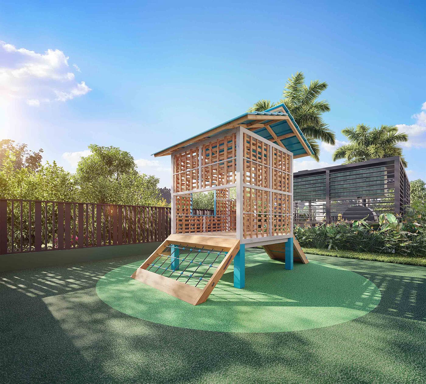 Perspectiva ilustrada do playground