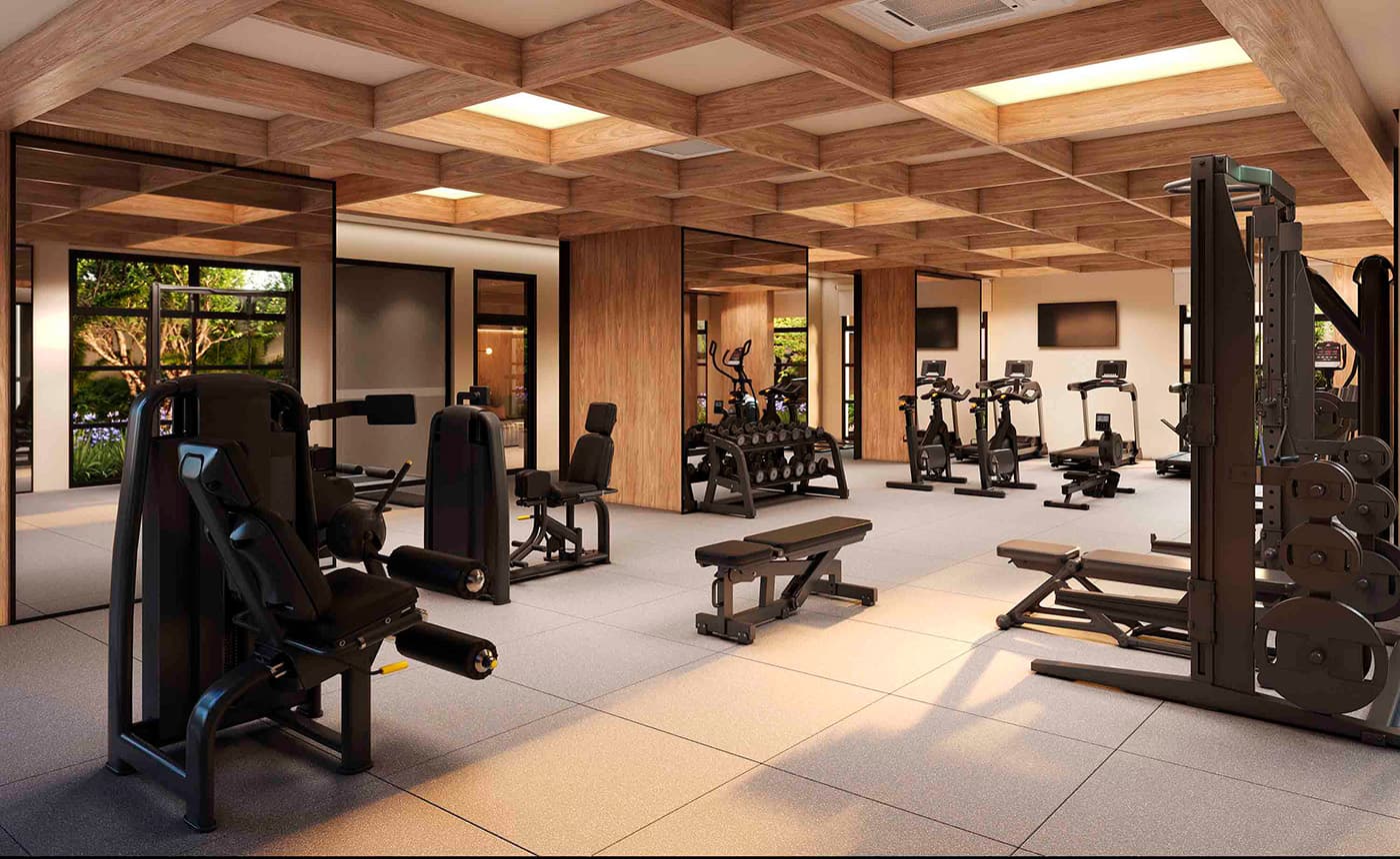 Perspectiva ilustrada do Fitness