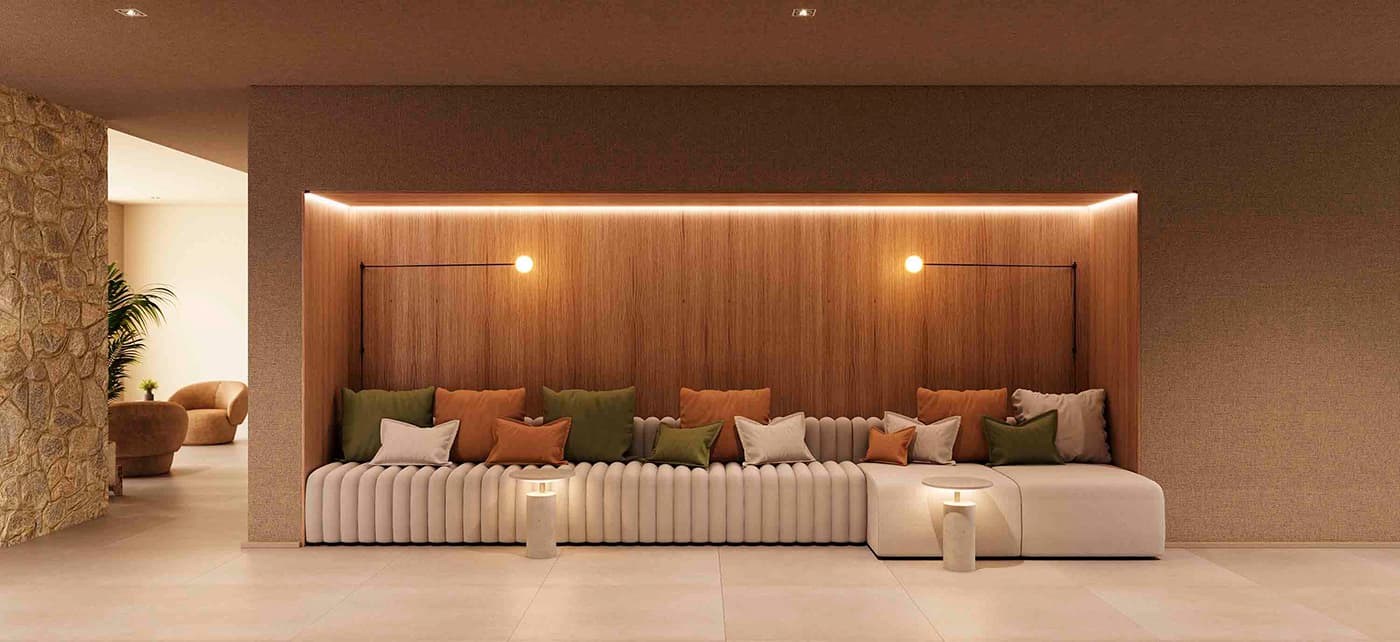 Perspectiva ilustrada do Lobby