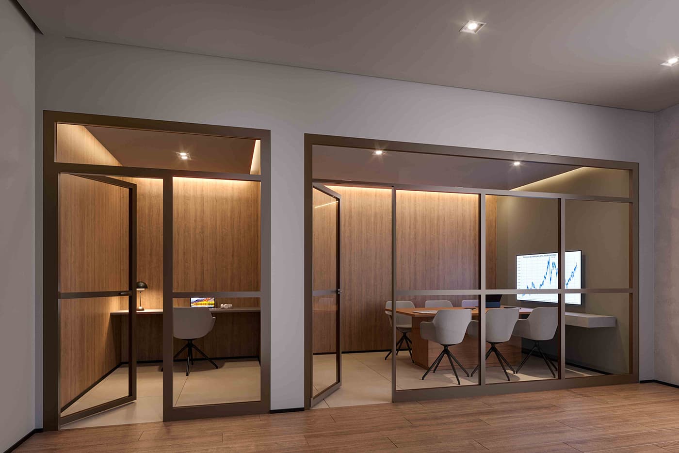 Perspectiva Ilustrada do Coworking
