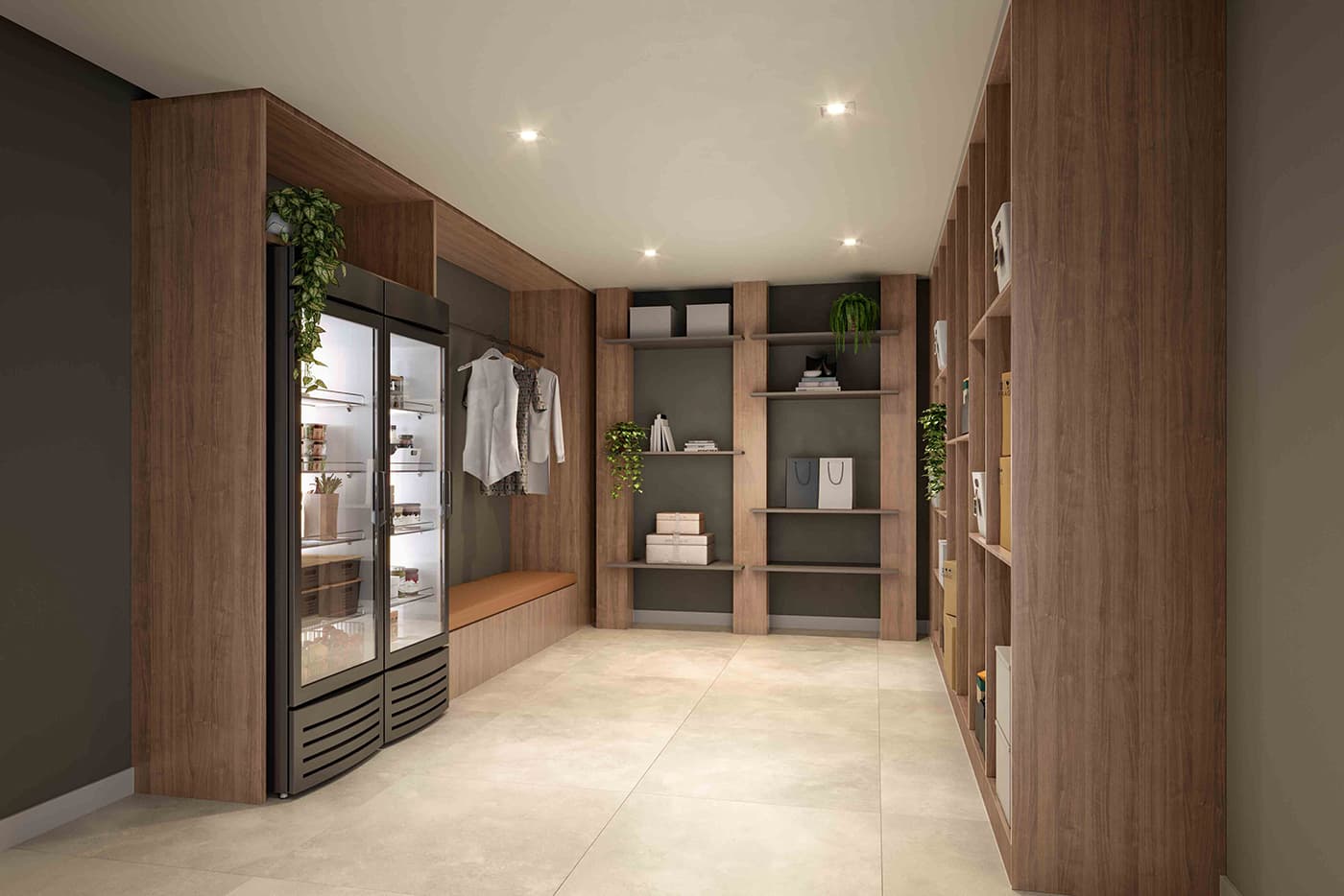 Perspectiva Ilustrada do Delivery Space